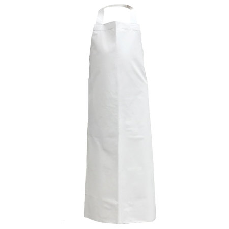 Kleen Chef PVC General Use Polyester Apron, White, Large BLKC-ES-PVC-AP1W
